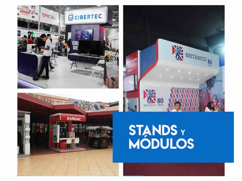 Stands y módulos